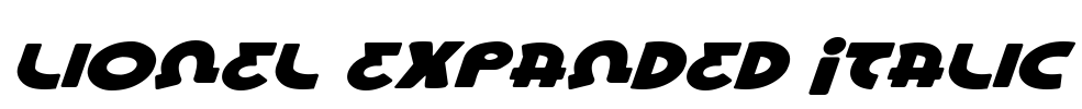 Lionel Expanded Italic