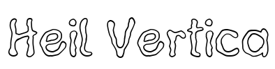 Heil Vertica Font Image