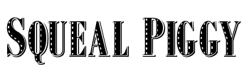 Squeal Piggy Font Image