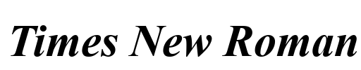 Times New Roman