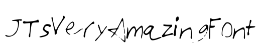 JTsVeryAmazingFont