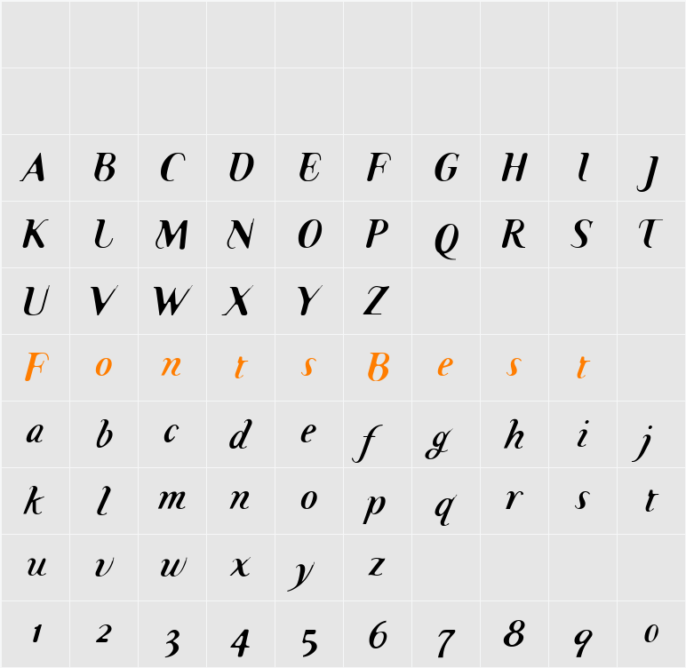 TemaCantante Character Map