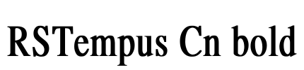 RSTempus Cn bold Font Image