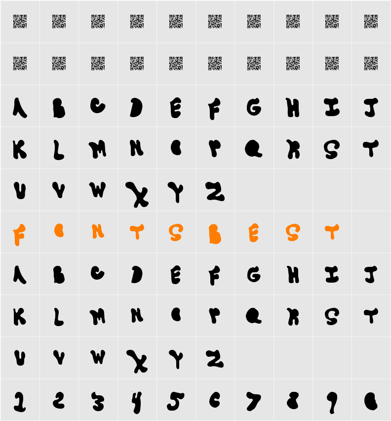 GoneAway Character Map