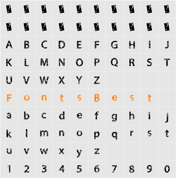 QuickCut Character Map