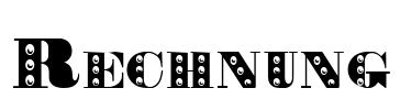Rechnung Font Image