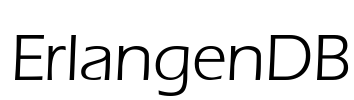 ErlangenDB Font Image