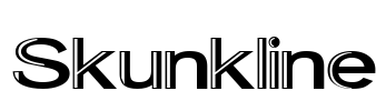 Skunkline Font Image