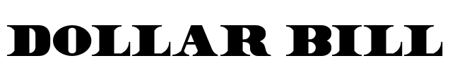 Dollar Bill Font Image