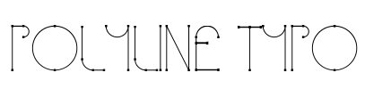 Polyline Typo Font Image