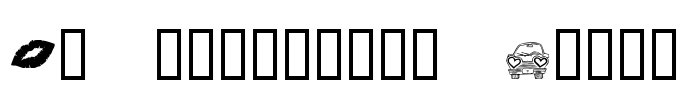 KR Valentine Dings Font Image