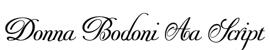 Donna Bodoni Aa Script Font Image