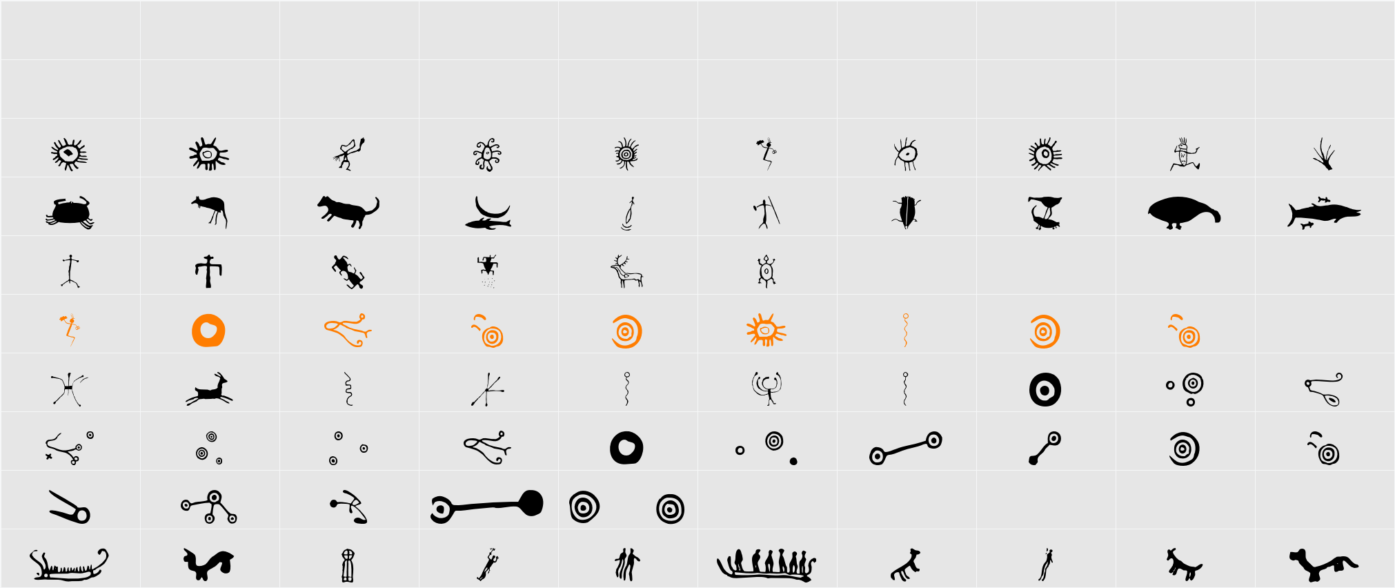 Dreamtime Character Map