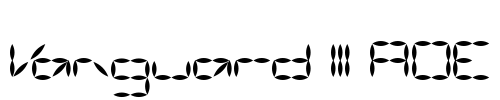 Vanguard III AOE Font Image