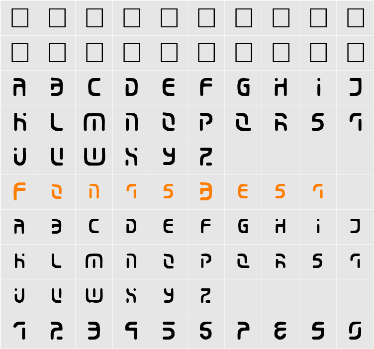 Eroded 2020 Character Map