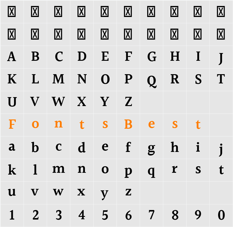 Halant Semibold Character Map
