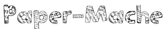 Paper-Mache Font Image
