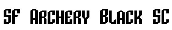 SF Archery Black SC Font Image