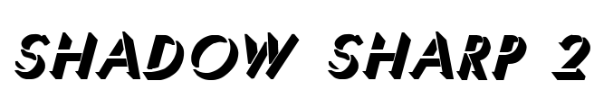 Shadow Sharp 2 Font Image