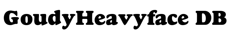GoudyHeavyface DB