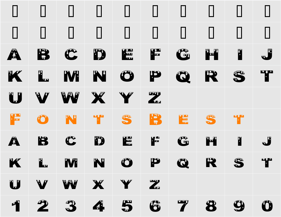 Yurine Overflow Character Map