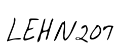 LEHN207 Font Image