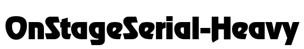 OnStageSerial-Heavy Font Image