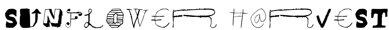 Sunflower Harvest Font Image