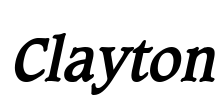 Clayton Font Image