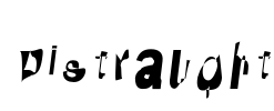 Distraught Font Image