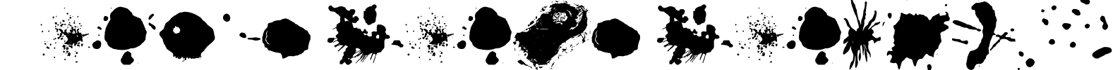 Split splat splodge Font Image
