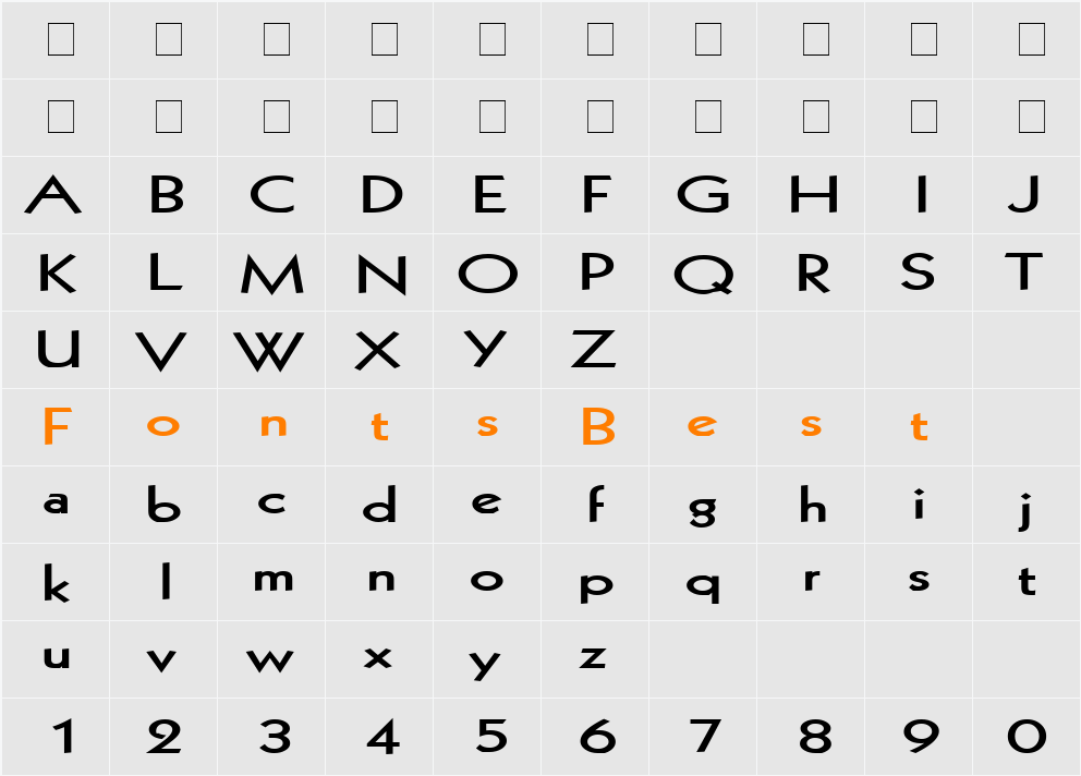 Geo 112 Extended Character Map