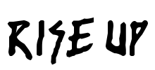 rise up Font Image