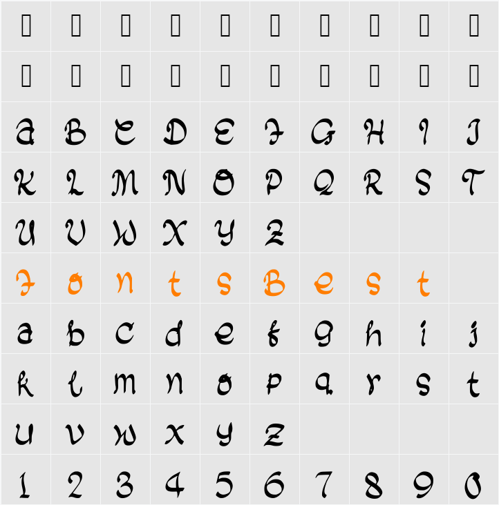 Black_Biscuit Character Map