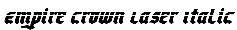 Empire Crown Laser Italic