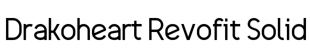 Drakoheart Revofit Solid Font Image