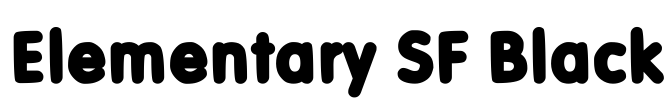 Elementary SF Black Font Image