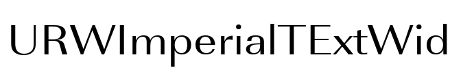 URWImperialTExtWid Font Image