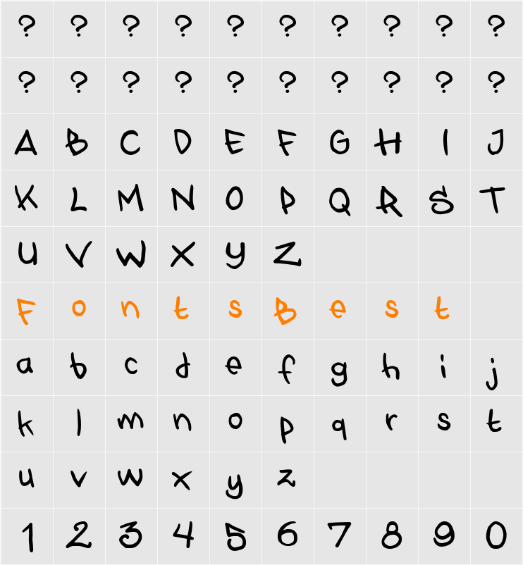 STYLEWARS 2011 Character Map
