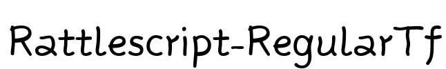 Rattlescript-RegularTf Font Image