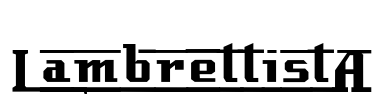 LambrettistA Font Image