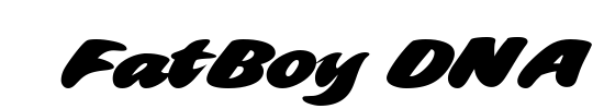 1 FatBoy DNA Font Image