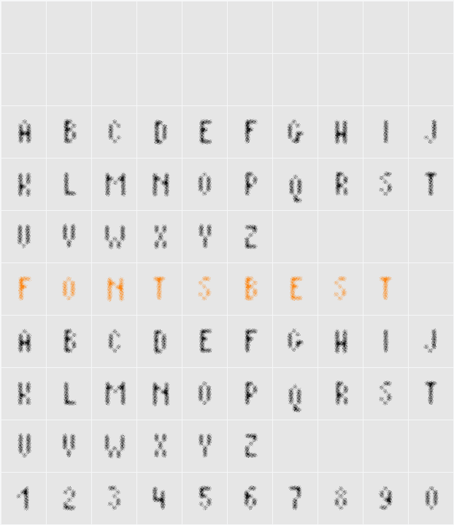 Plaq Character Map