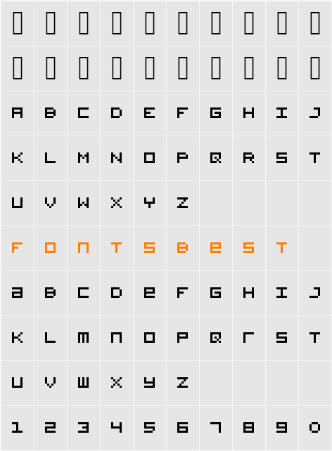 SadMachine Character Map