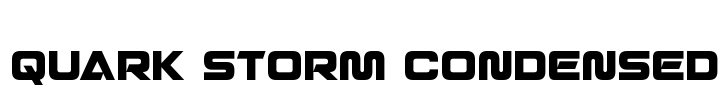 Quark Storm Condensed Font Image