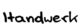 Handwerk Font Image
