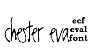chester eval Font Image