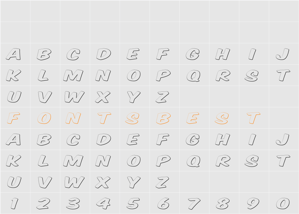 Komika Title - Ghost Character Map