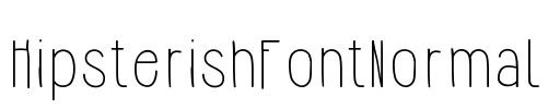 HipsterishFontNormal Font Image