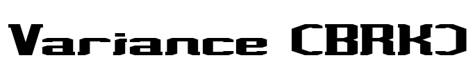 Variance (BRK) Font Image